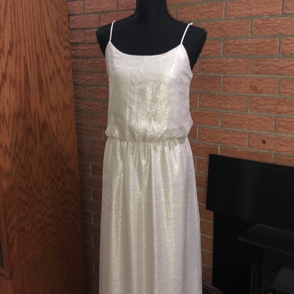 🥂TORI RICHARD🥂TEXTURED METALLIC BLOUSON DRESS🥂 - Picture 3 of 8